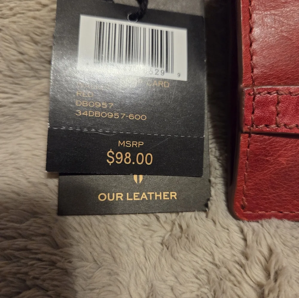 Frye Red Leather Wallet BNWT - Picture 5 of 5